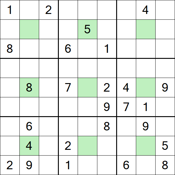 Center Dot Sudoku - Schwierig