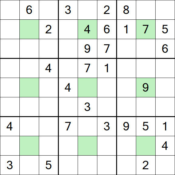 Center Dot Sudoku - Schwierig