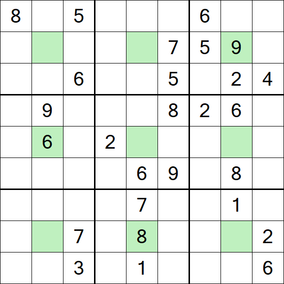 Center Dot Sudoku - Schwierig