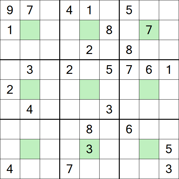Center Dot Sudoku - Schwierig
