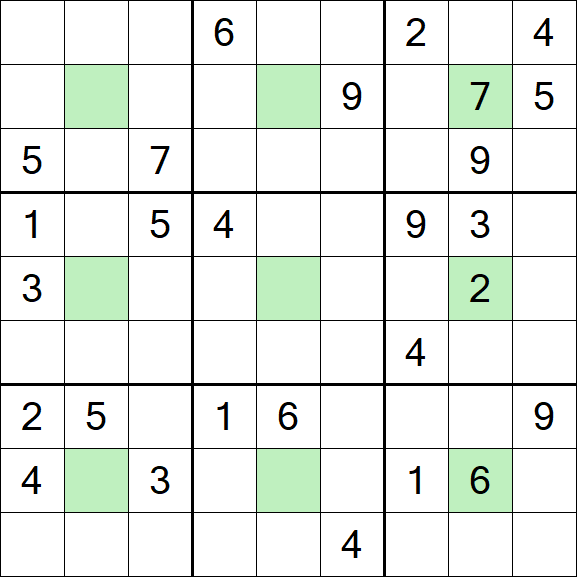 Center Dot Sudoku - Schwierig