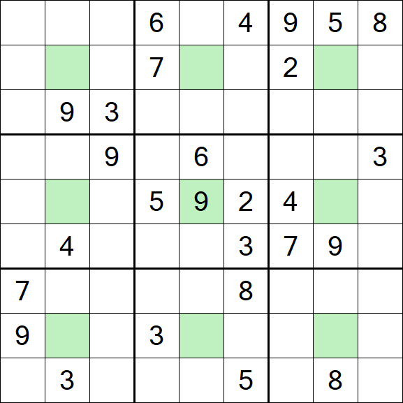 Center Dot Sudoku - Difícil