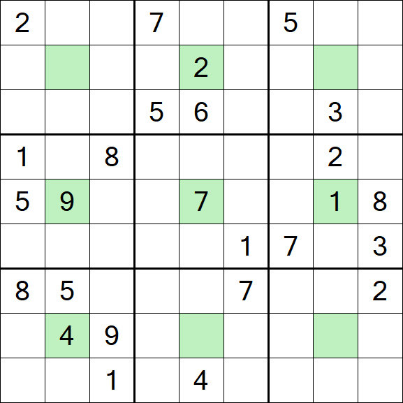 Center Dot Sudoku - Hard