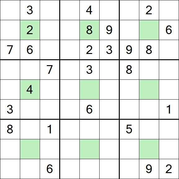 Center Dot Sudoku - Difficile