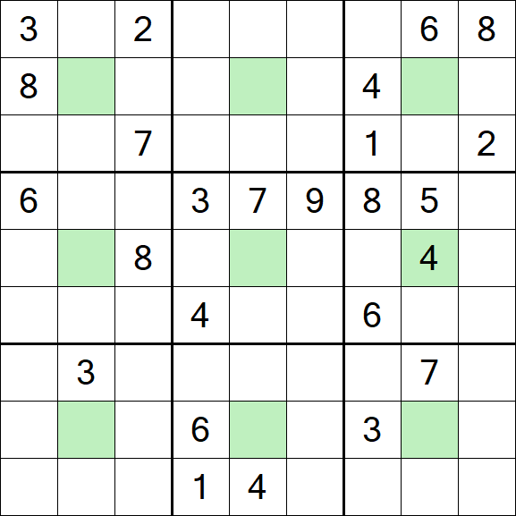 Center Dot Sudoku - Hard