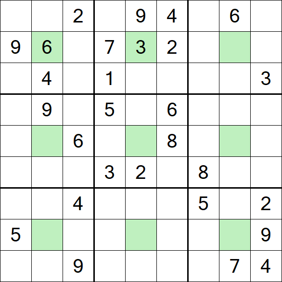Center Dot Sudoku - Difficile