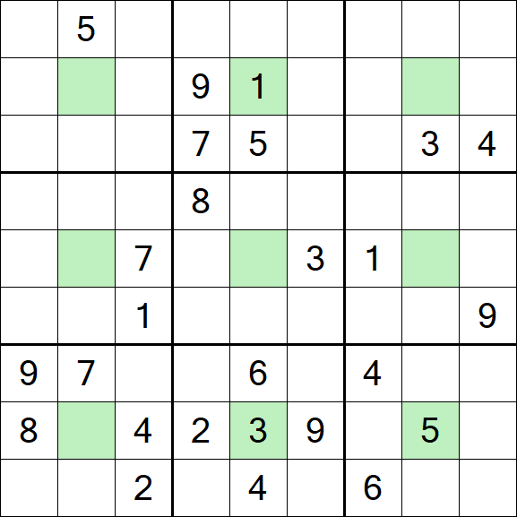 Center Dot Sudoku - Difficile