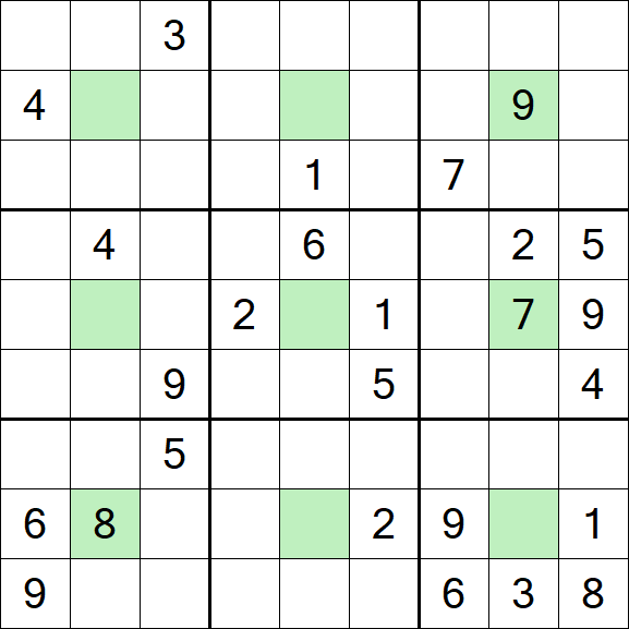 Center Dot Sudoku - Hard