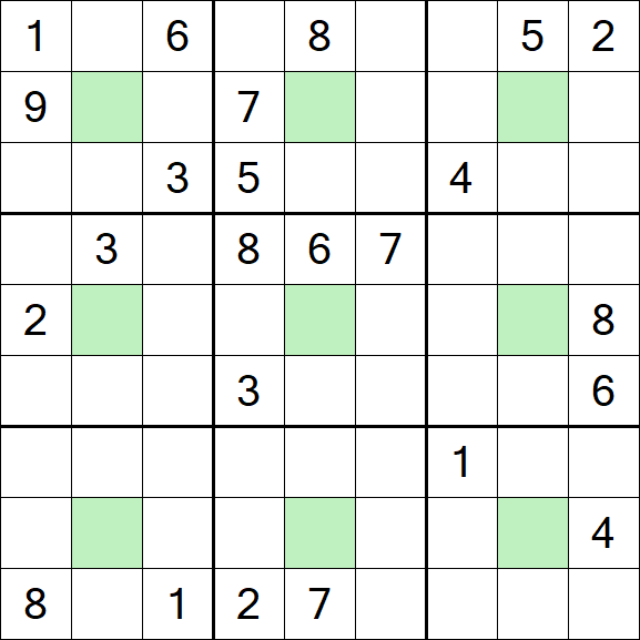 Center Dot Sudoku - Hard