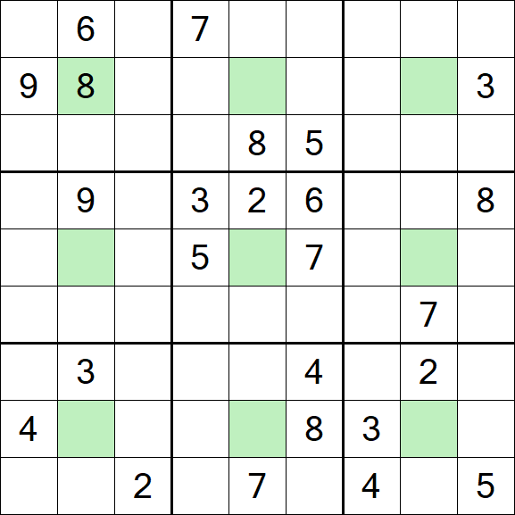 Center Dot Sudoku - Difficile