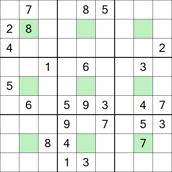 Center Dot Sudoku - Hard