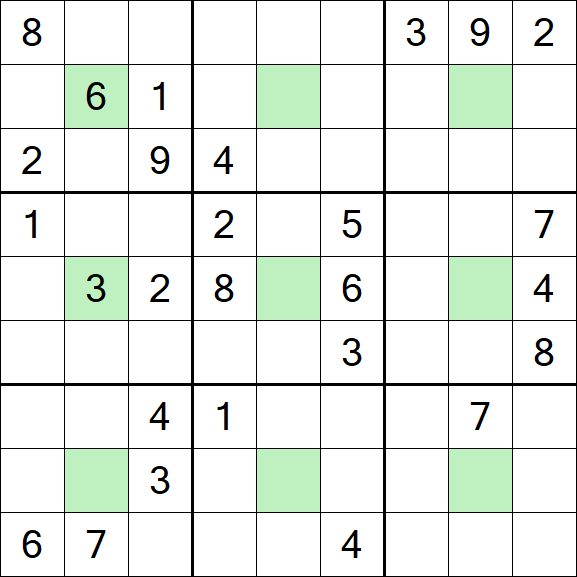 Center Dot Sudoku - Difficile