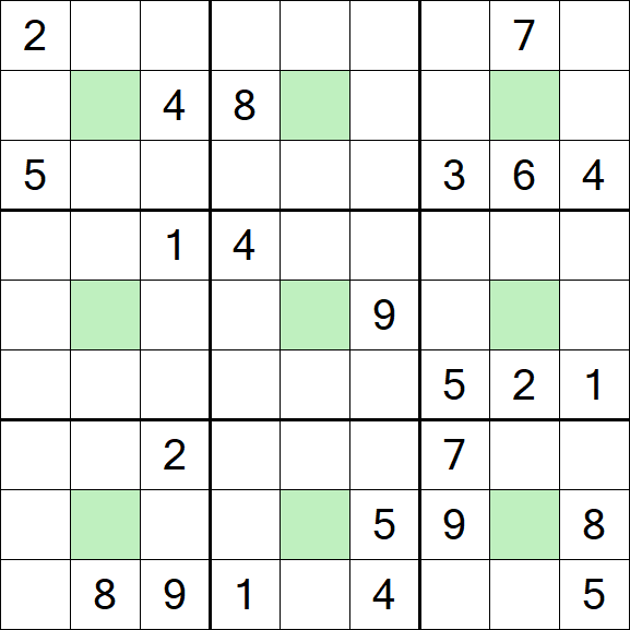 Center Dot Sudoku - Hard