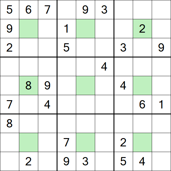 Center Dot Sudoku - Difficile