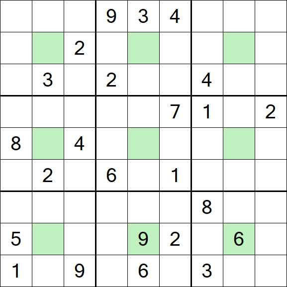 Center Dot Sudoku - Hard
