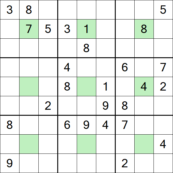 Center Dot Sudoku - Hard