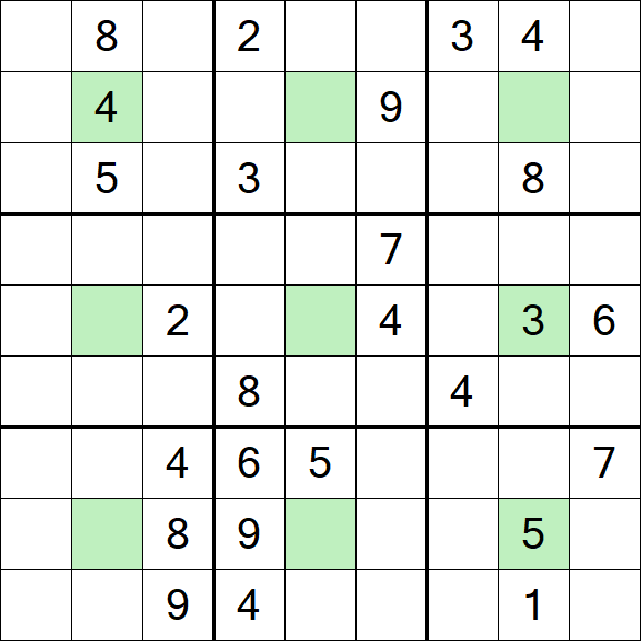 Center Dot Sudoku - Hard