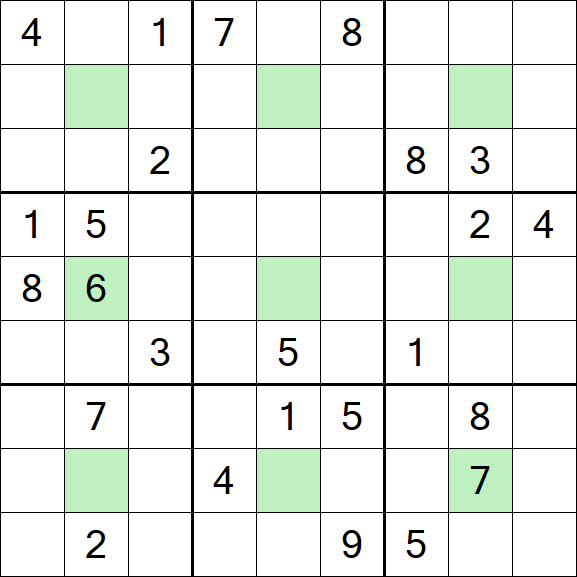Center Dot Sudoku - Hard