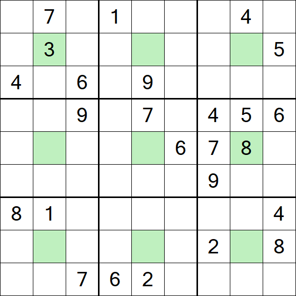Center Dot Sudoku - Hard