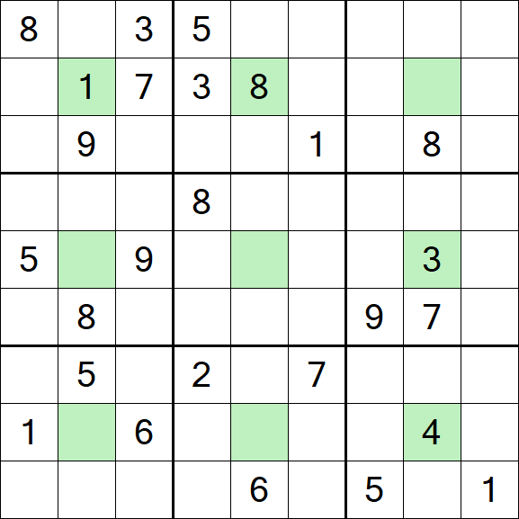Center Dot Sudoku - Hard