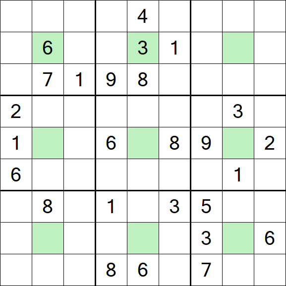 Center Dot Sudoku - Hard