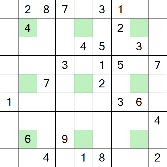 Center Dot Sudoku - Hard