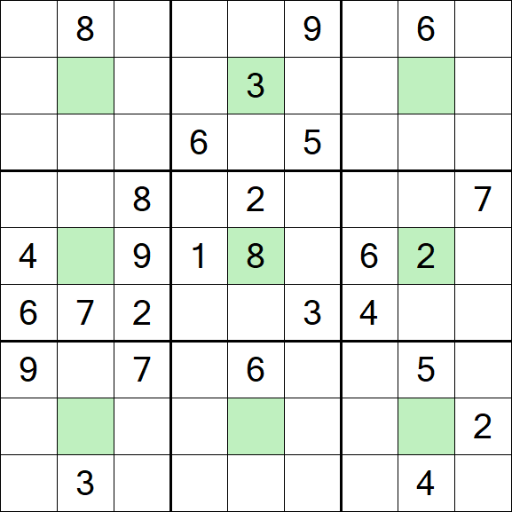 Center Dot Sudoku - Difficile