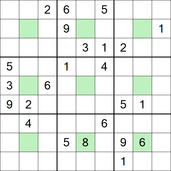 Center Dot Sudoku - Difficile