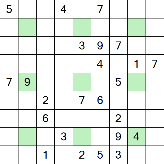Center Dot Sudoku - Difficile