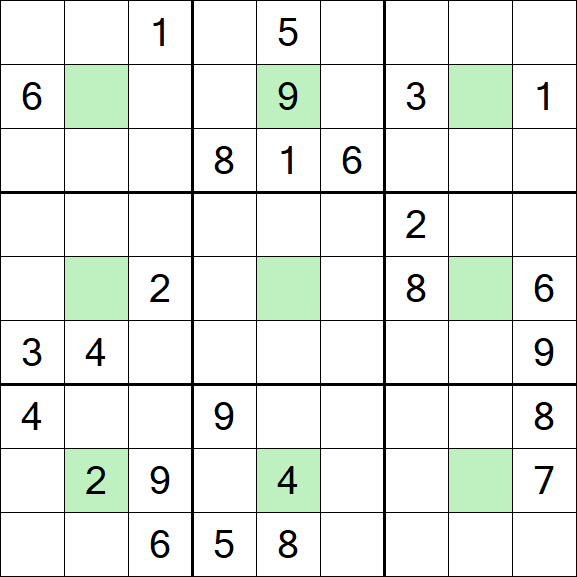Center Dot Sudoku - Hard