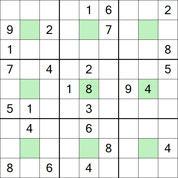 Center Dot Sudoku - Hard