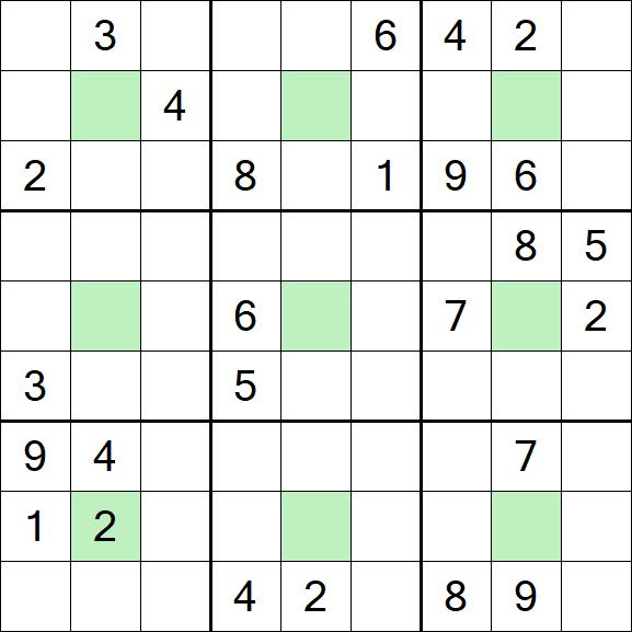 Center Dot Sudoku - Hard