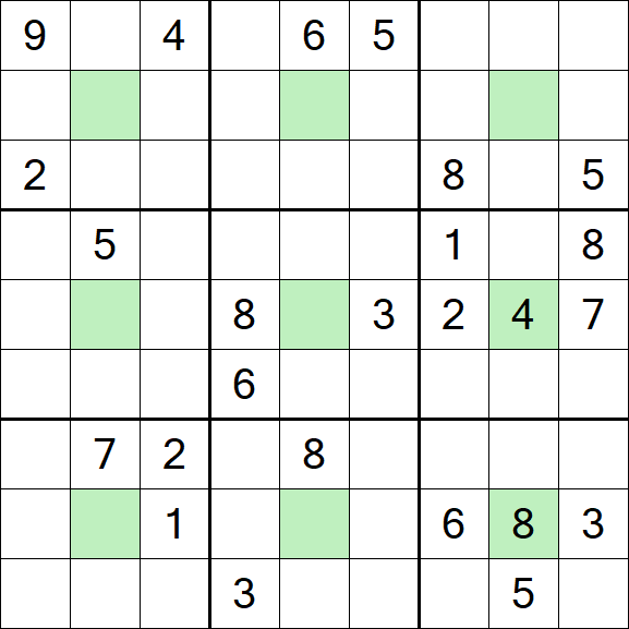Center Dot Sudoku - Difficile