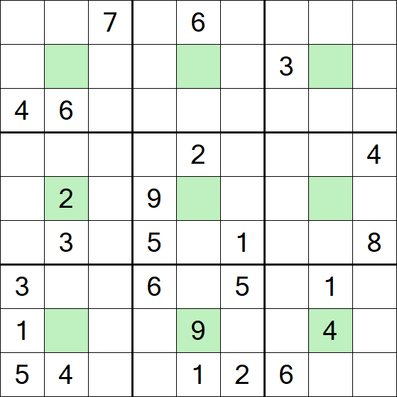 Center Dot Sudoku - Hard