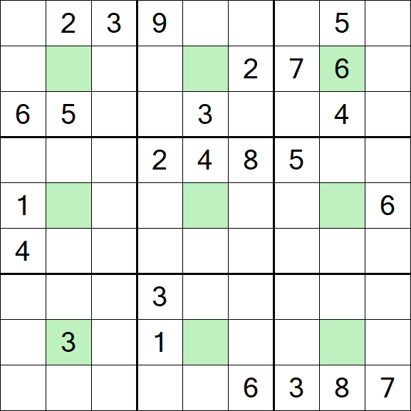 Center Dot Sudoku - Hard