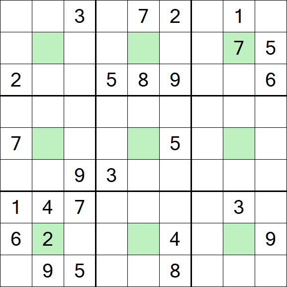 Center Dot Sudoku - Hard