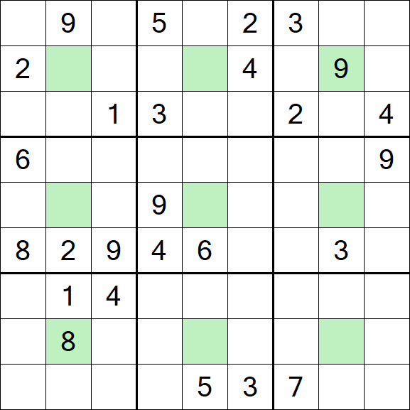 Center Dot Sudoku - Hard