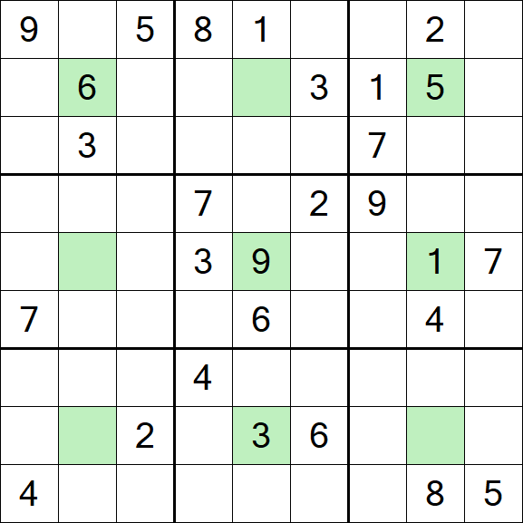 Center Dot Sudoku - Hard