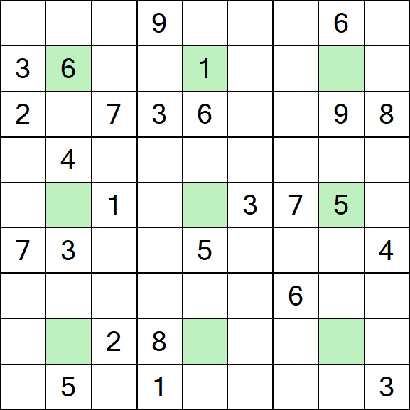 Center Dot Sudoku - Hard