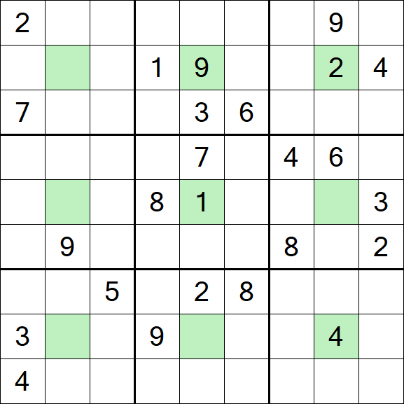 Center Dot Sudoku - Hard