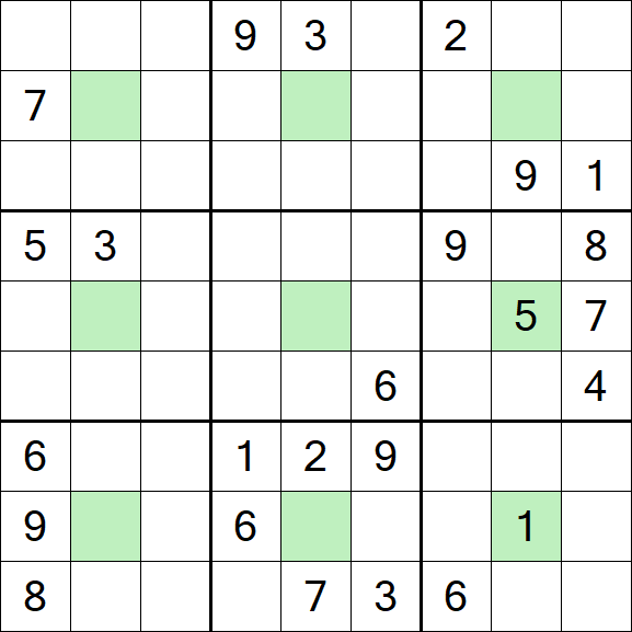 Center Dot Sudoku - Difficile