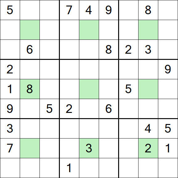 Center Dot Sudoku - Difficile
