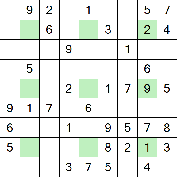 Center Dot Sudoku - Medium