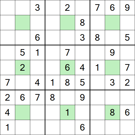 Center Dot Sudoku - Medium