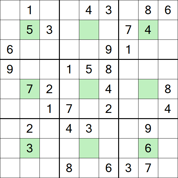 Center Dot Sudoku - Medium