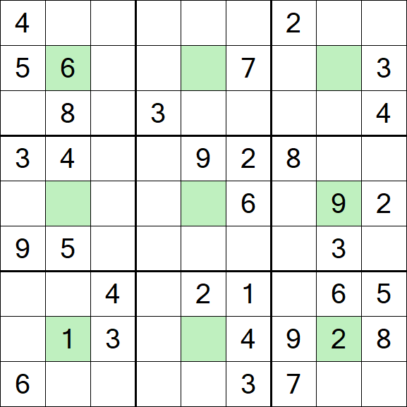 Center Dot Sudoku - Medium