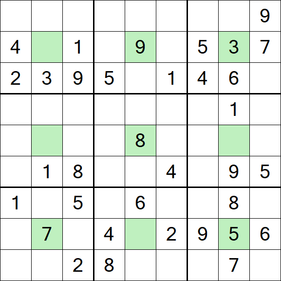Center Dot Sudoku - Medium