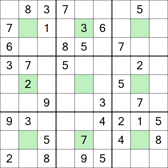Center Dot Sudoku - Medium