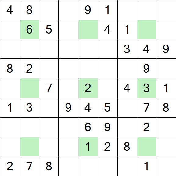 Center Dot Sudoku - Medium