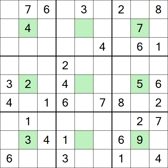 Center Dot Sudoku - Mittel